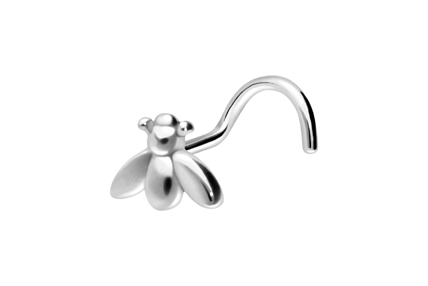 Chirurgenstahl Nasenstecker Nasenpiercing Spirale BIENE